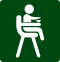 Icono indicando que el restaurante McDonalds en Agrela (A Coruña) dispone de servicio sillas elevadas y tronas especiales para niños pequeños, de forma gratuita